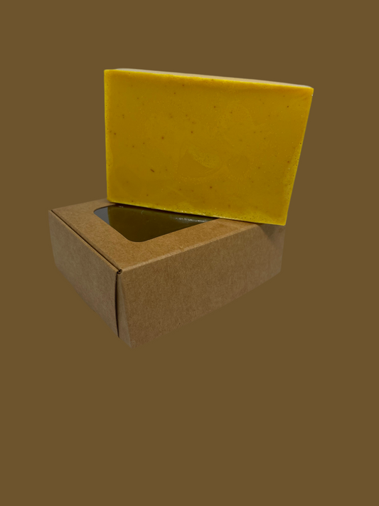 Add your own scent! Turmeric & Kojic Acid Goat milk soap bar