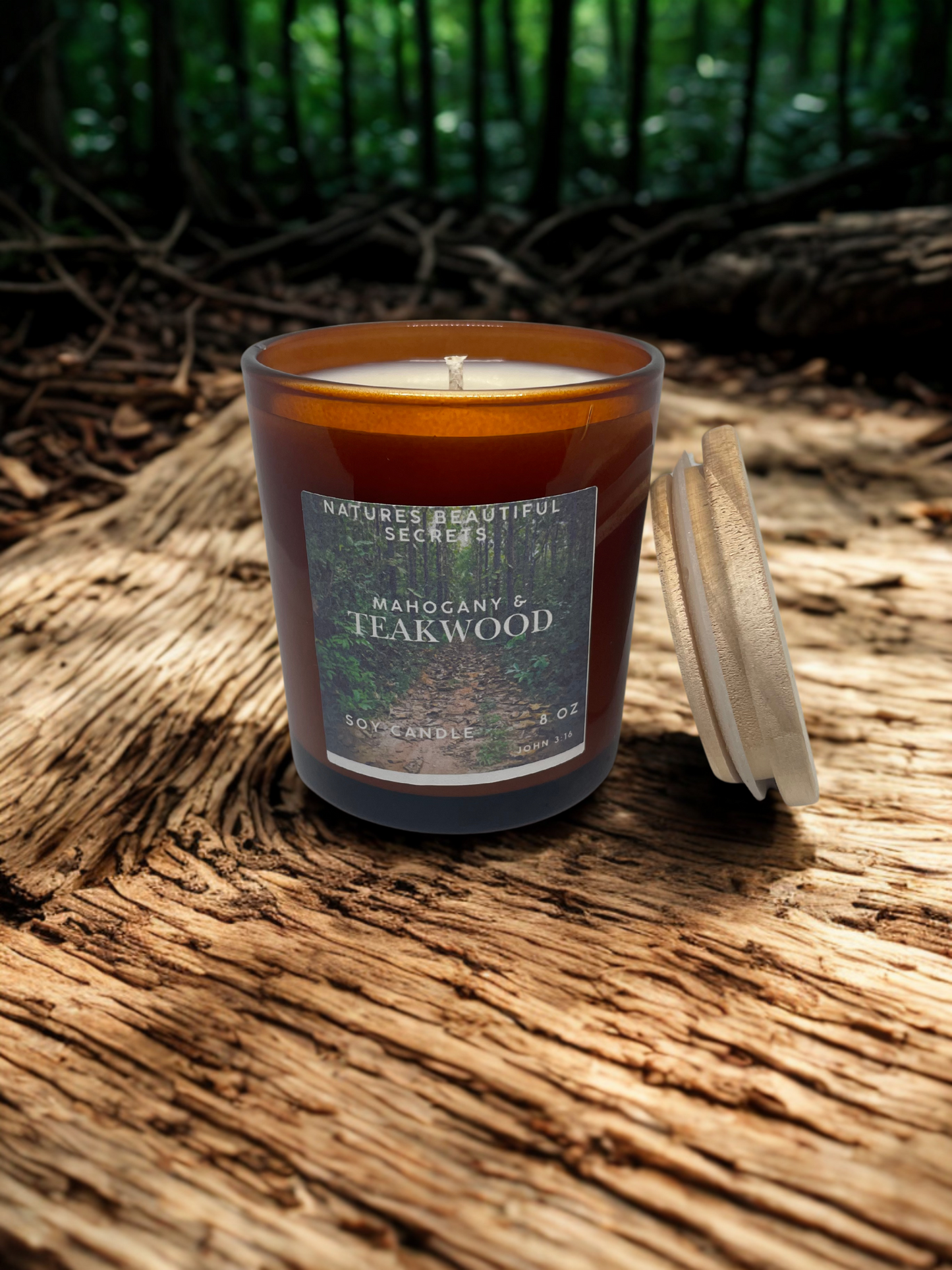 Mahogany and Teakwood Soy Candle
