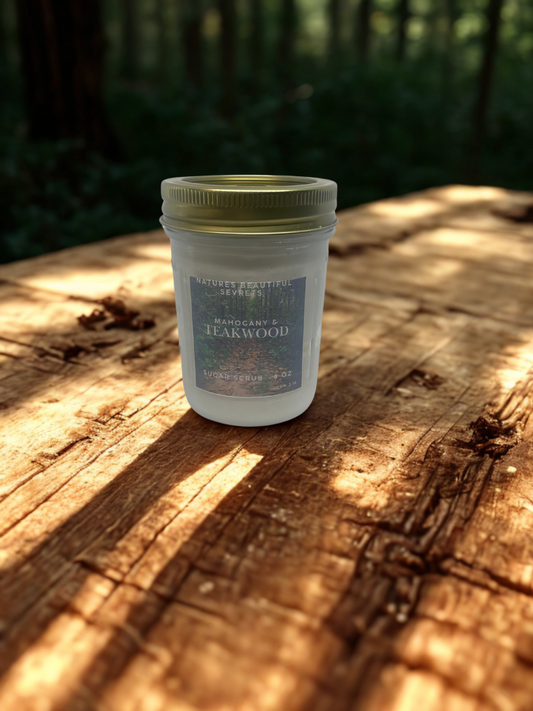 Mahogany and Teakwood Whipped Sugar Scrub