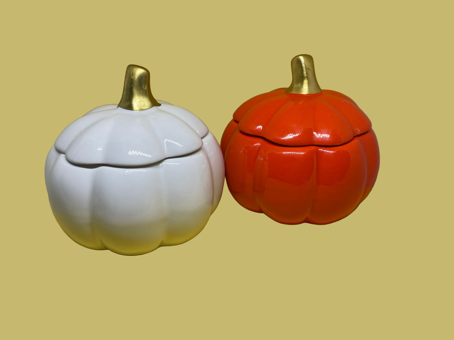Ceramic Pumpkin Soy Candles