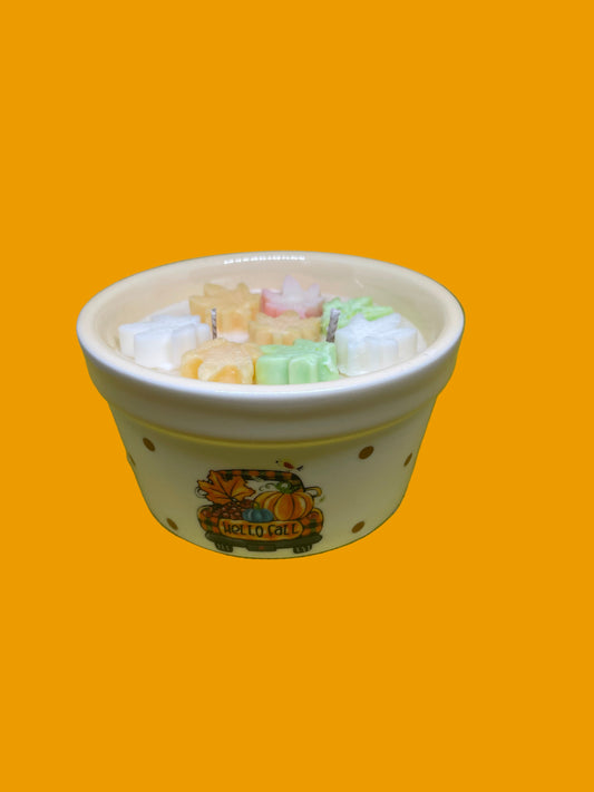 Falling Leaves Double Wick Soy Candle OR Soy Candle Bundle