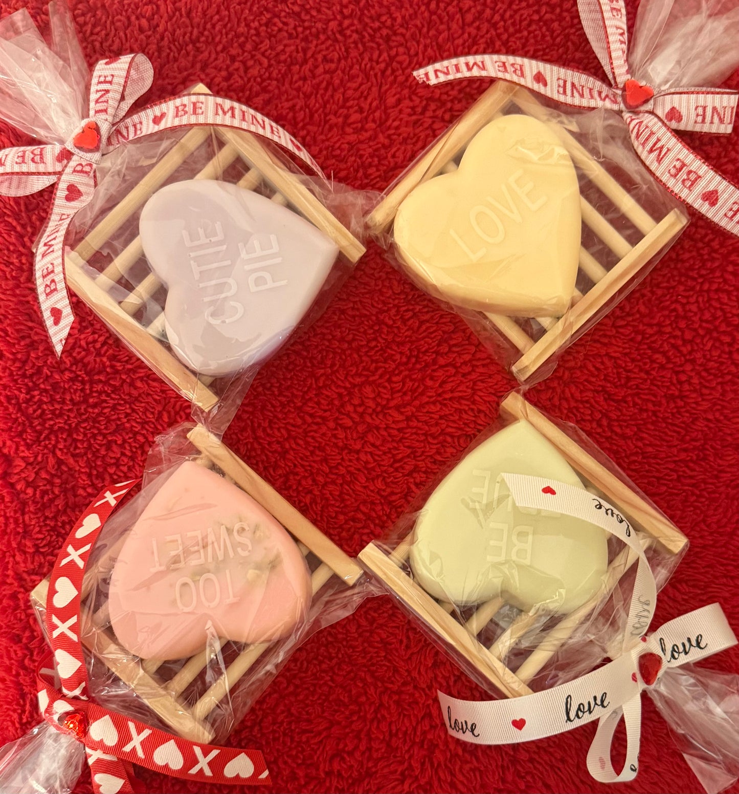 Valentines Conversation Heart soaps