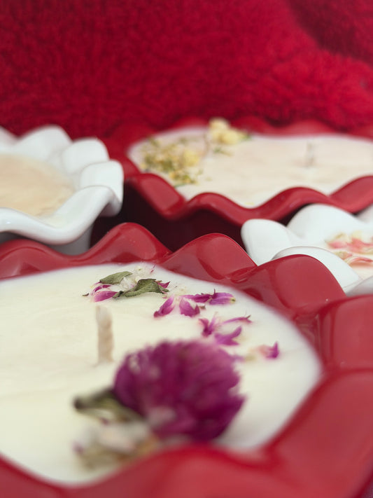 Heart Shaped Soy Wax 9 oz Candles