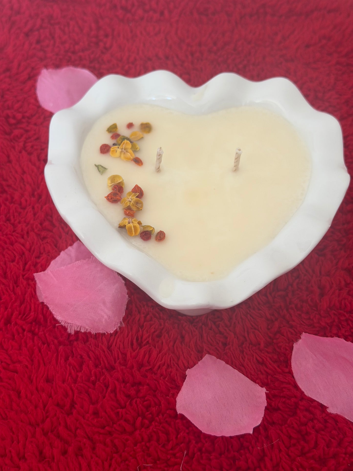 Heart Shaped Soy Wax 9 oz Candles